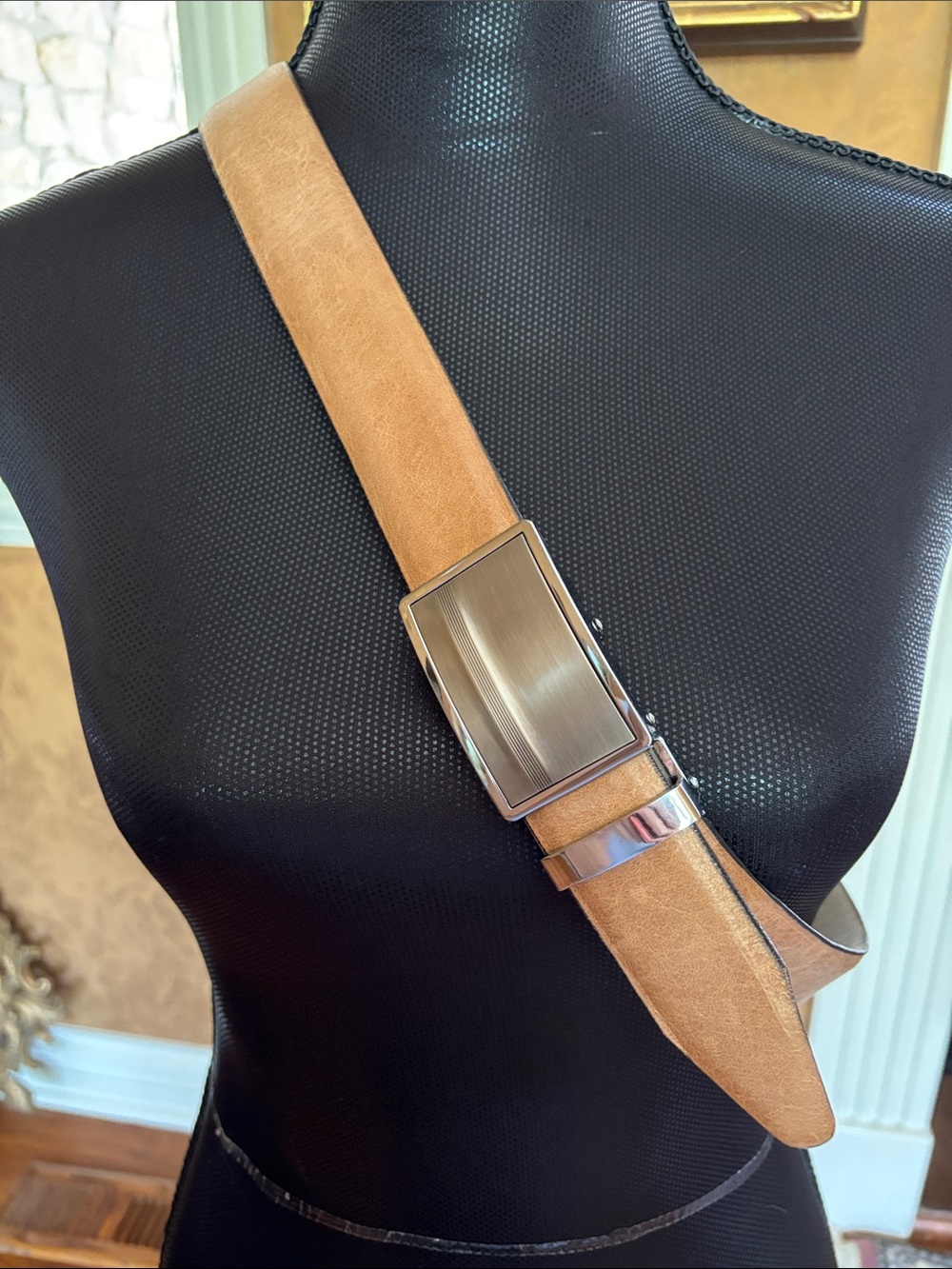 STEINHAUSEN leather ratchet belt